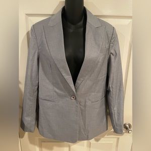Women's Long Sleeve Blazer Lightweight Notched Lapel Jacket Work Office Button
